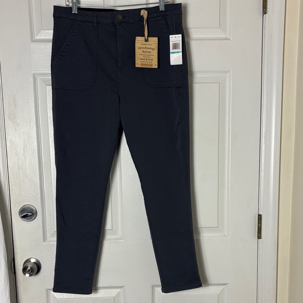 New NWT Democracy Skyrise AB Technology Booty Lift Pants gray size 16 Slimming